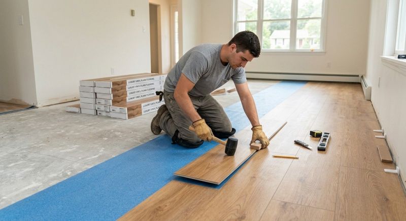 Vinyl Plank Floor Installation in Evergreen, CO